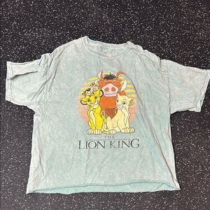 The Lion King Cropped Tshirt - Green